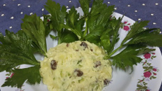 Salpicão com salsão da Glaci