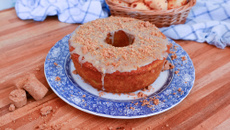 Bolo de milho com paçoca