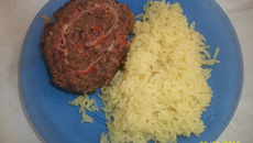 Rocambole de carne moída