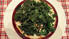 Risoto de rúcula e mussarela