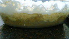 Torta de Banana com Merengue