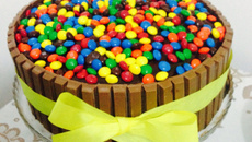 Bolo de Kit Kat à minha moda