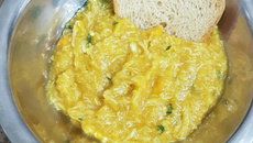 Creme de mandioquinha com frango