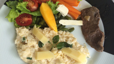 Risoto de palmito cremoso