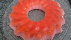 Mousse espelhado de morango