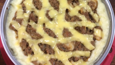 Exibidinho de carne moída