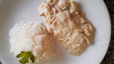 Frango ao molho branco