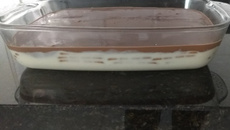 Torta de bolacha e chocolate