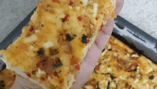 Bolo salgado bacon pizza do Ernani