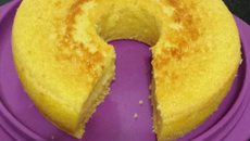 Bolo cremoso de laranja