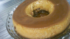 Bolo-Pudim de laranja/chocolate