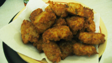 Bolinho de arroz com creme de leite