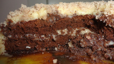 Torta de chocolate com castanha-do-pará