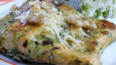 Salmão ao Pesto