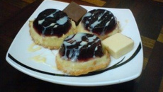 Torta espelhada de manga