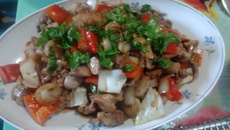 Frango xadrez diferente