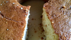 Bolo de leite talhado