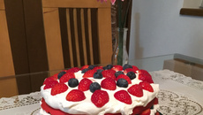 Red velvet cake sabor morango