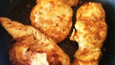 Filé de frango frito sem óleo