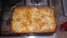 Trilha ao molho de camarão com provolone