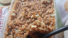 Arroz temperado de forno