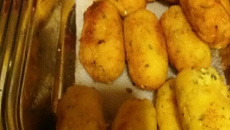 Croquete de milho da Gabi
