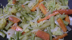 Refogadinho de legumes na manteiga