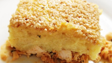 Escondidinho de batata doce com frango