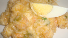Risoto de camarão