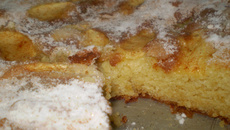 Bolo de maçã com laranja