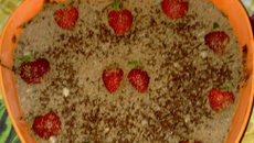 Torta de morango com chocolate