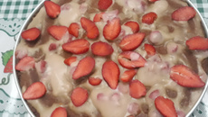 Bolo diet de morangos