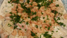 Macarronada com frutos do mar