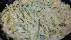 Macarrão com abobrinha