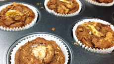 Cupcakes proteicos de batata doce