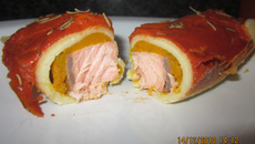 Panqueca fit de salmão