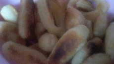 Bolinho frito de fécula de mandioca