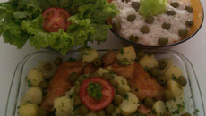 Assado de coxa e sobre coxa