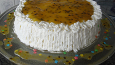 Bolo chiffon de maracujá