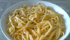 Macarrão alho e óleo