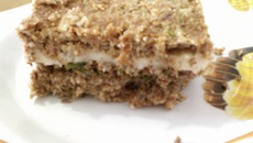 Quibe à brasileira assado e recheado com carne e catupiry