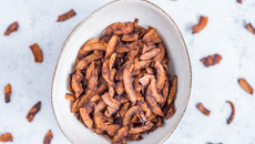 Bacon vegano de côco