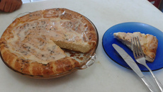 Torta cremosa de cará