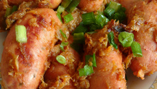 Salsichão na panela de pressão elétrica