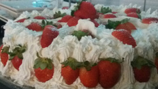 Bolo de ameixa frutas cristalizadas e passas