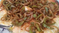 Salmão ao suco de laranja