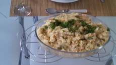 Risoto de bacalhau