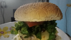 Hambúrguer caseiro