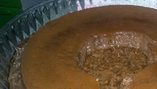 Pudim de chocolate de liquidificador