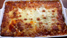 Lasanha sem glúten à bolonhesa - massa de crepe de polvilho